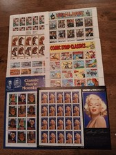 USPS US Stamps PREMIUM SHEETS Marilyn Monroe, Civil War, Hobby Horses, Monsters+