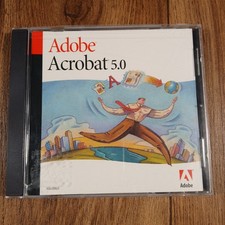 Adobe Acrobat 5.0 Pc CD-Rom Software For Windows With SERIAL Number