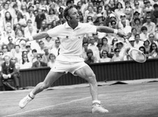 Rod Laver of Australia in action at the Wimbledon Tennis Championships Old Photo