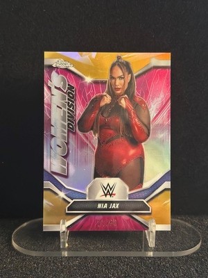 2026 Topps Chrome WWE Nia Jax #WDV-37 Women's Division Gold Refractor /50 Insert