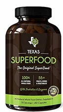 Texas SuperFood - Superfood 180 Capsules, Superfood Reds and Greens Exp: 06/26