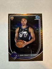 2025-26 Topps Bowman Basketball #BCV-49 John Tonje Reptilian Refractor SP