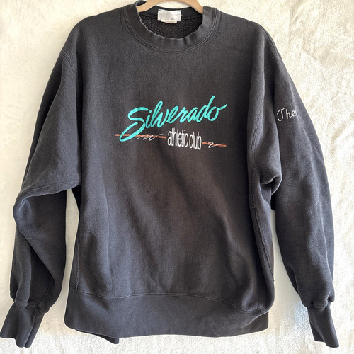 Vtg Aerobic Instructor Sweatshirt XL Silverado Athletic Club Crossgrain Lee USA