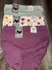 Bali  3-Pair Womens Brief Underwear Panties Cotton Blend Breathable  M/6