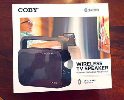 Coby CSTV130 Wireless TV Speaker Bluetooth Portable 3.5mm Dolby Digital 10W