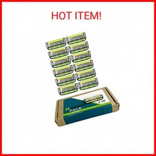 Dorco Pace 6 Pro - Six Blade Razor System with Trimmer - 12 Pack Refill (No Hand