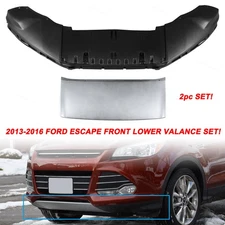 New Front Lower Bumper Valance Skid Plate Bundle Fits 2013-2016 Ford Escape 14
