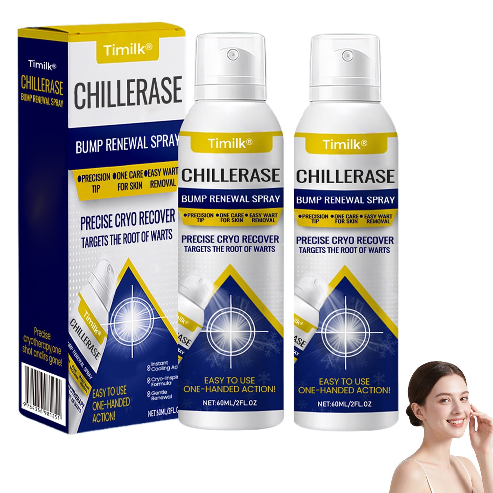 Timilk Chill Erase Bump Renewal Spray, Advanced Salicylic Ac