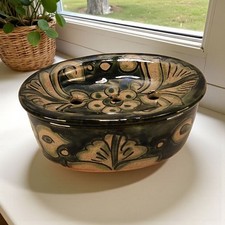 Green Hand Painted Glazed Terracotta Pottery ...