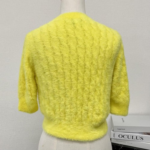 Gucci Adidas Logo Short Sleeve Top Yellow #M58 - Picture 3 of 7