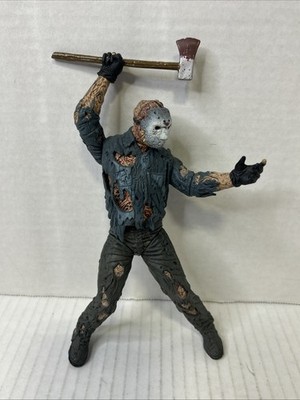 McFarlane Movie Maniacs Friday The 13th Jason Vorhees With Axe Figure Loose Z6