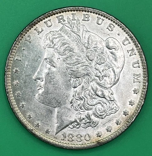 1880-O Morgan Silver Dollar - 90% US CoinSnap AU