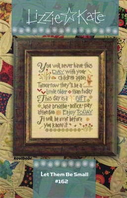 Let Them Be Small Kreuzstich Muster Kinder Mama Eltern Sampler Primitiv