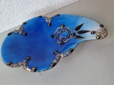 Stunning Empty Raised Pocket in Limoges Art Enamels Signed Jacque TESSIER