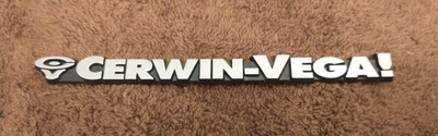 CERWIN VEGA VE-28S Subwoofer CV EMBLEM (5'') Adhesive Style IN GOOD CONDITION