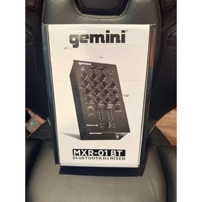 Gemini MXR-01BT 2-Channel DJ Mixer Bluetooth Crossfader Mic EQ