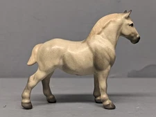 Beautiful Monrovia Hagen Renaker White Draft Horse Mini Crusader