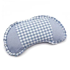 Buckwheat Hulls Pillows for Sleeping Small Cervical Pillow with 18x9 in Blue