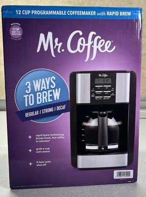Mr. Coffee Programmable 3-Way Brewing System 12-Cup Drip Coffee Makers