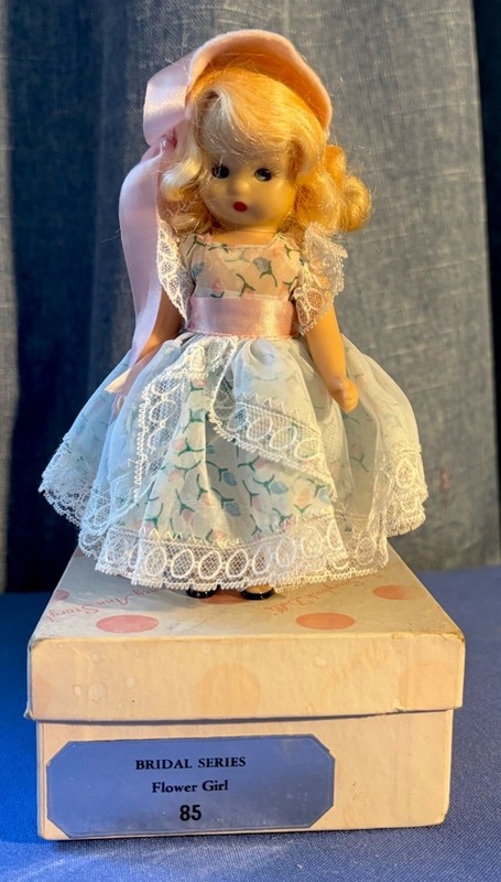 Nancy Ann Storybook Dolls ~ #85 Flower Girl Hard Plastic (HP) 4-1/2" w/ Box