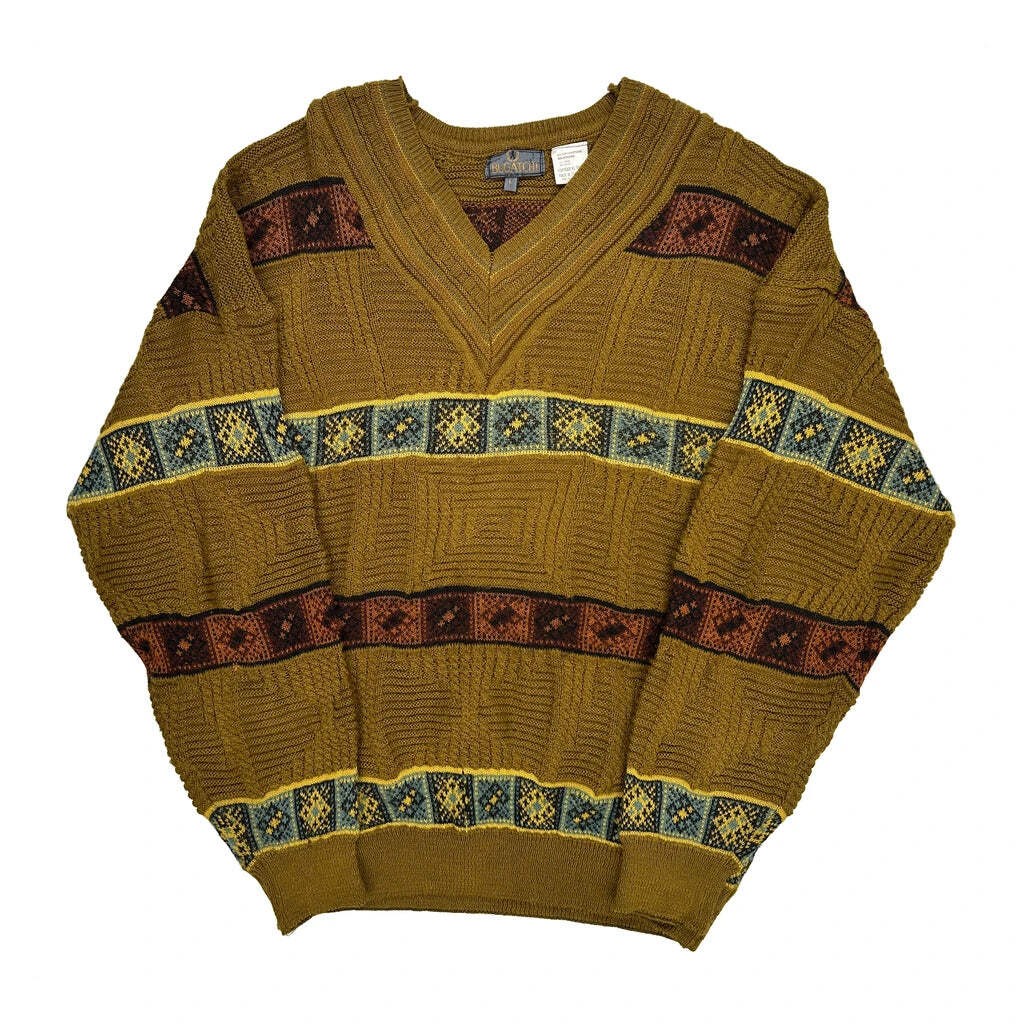 Bugatchi Sweater - Large Multicoloured Acrylic - image 1
