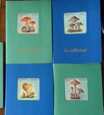 LOTTO 4 QUADERNI PIGNA LE COLLEZIONI BOTANICA SPECIALE FUNGHI VINTAGE  PERFETTI
