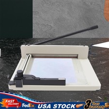 Heavy Duty Guillotine Paper Cutter - 17" Commercial Metal Base A3/A4 Trimmer