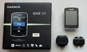 Garmin Edge 520 with Garmin Out-Front Mount, Cadence Sensor, and Speed Sensor 