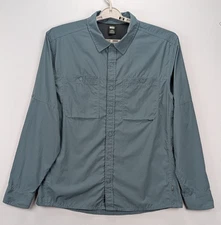 REI Co-op Sahara Shirt Men's Large Slate Blue Long Sleeve Vented Hiking 193091
