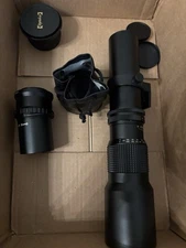 Opteka Lenses With Sony E Mount Adapter. 500-1000 Mm Telephoto, Fisheye, &Macro.