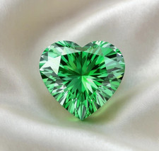 8 CT Natural Green Diamond Heart Cut D Grade VVS1 Loose Diamond Stone Gift Her