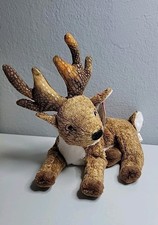 TY Beanie Baby - ROXIE the Retired 6.5"Black Nose Reindeer Vintage 2000 New-Mint