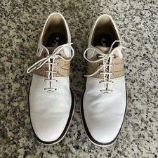 FootJoy Premiere MyJoys special order Used white/ beige Mens Golf Shoes 10.5 M