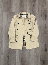 Burberry  Authentic Double Breasted Trench Coat Kids Sz 10Y