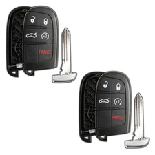 2 Key Fob Remote 5b Shell Case Replacement for Jeep Dodge Chrysler M3N-40821302
