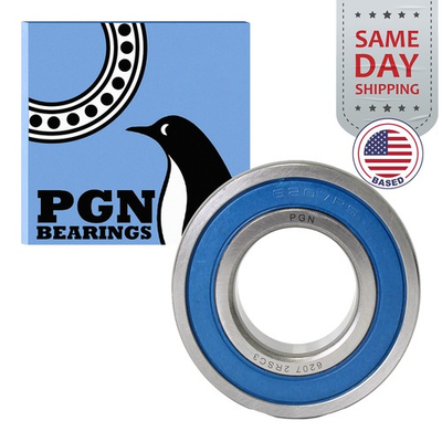 #ad 6207 2RS Premium Rubber Seal Ball Bearing C3 EMQ 35x72x17 6207 2RS 6207rs $7.95