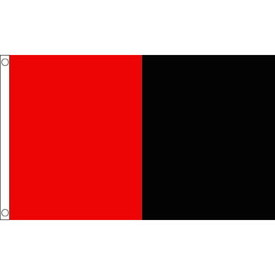 8 Fuß x 5 Fuß RIESIGE rot und schwarz Irish County Polyester Banner Drapierung Flagge 