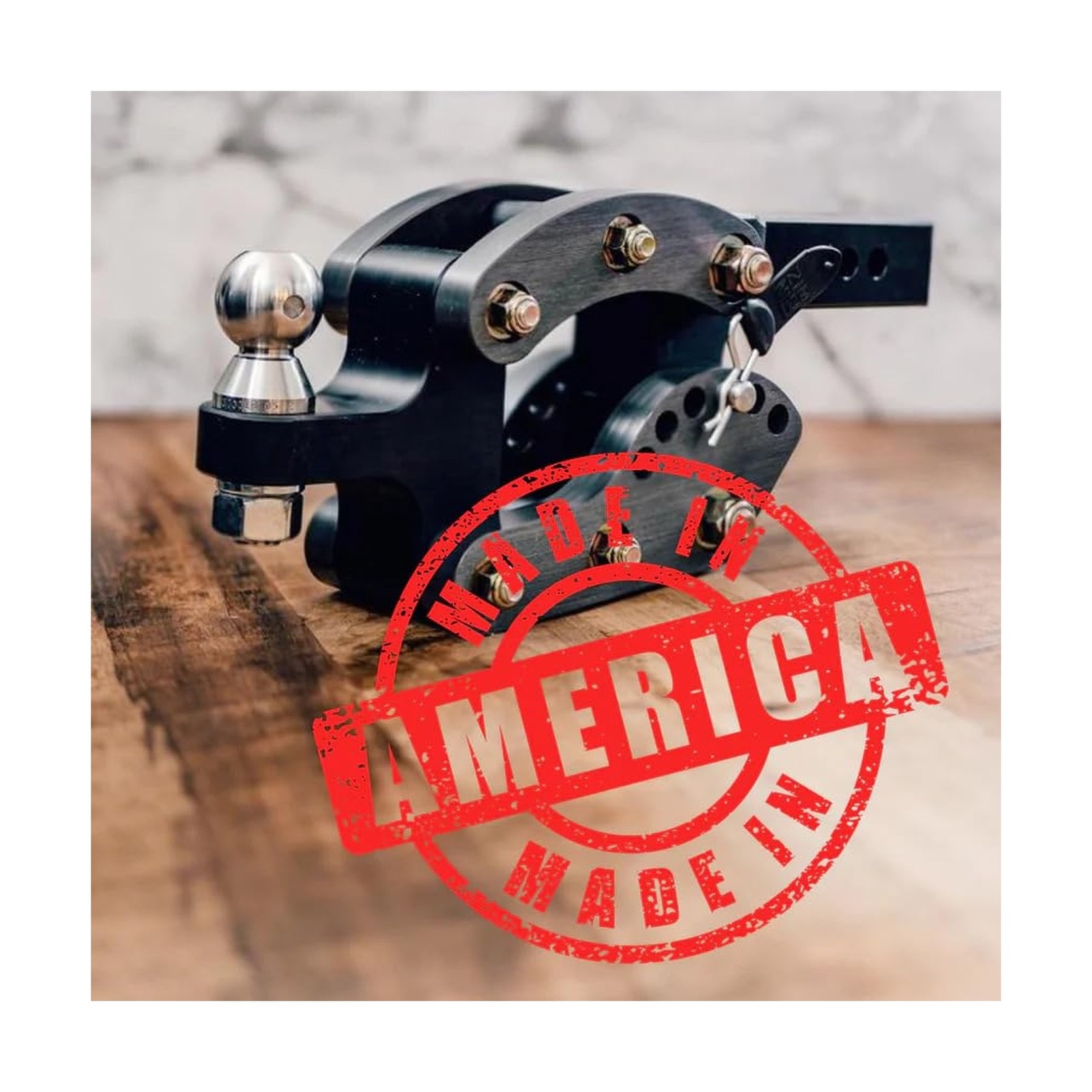 Rhino Hitch 10K LB, 7" Drop Hitch w/ 2" Shank Adjustable Aluminum