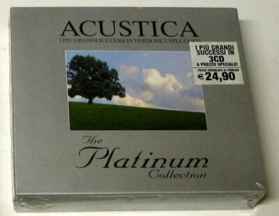 Various ACUSTICA Platinum Box 3 CD Sealed Depeche Mode Lennon Radiohead Blur