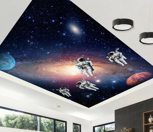 Papier Peint panoramiques Décoratif Astronaute | Bobbi Beck