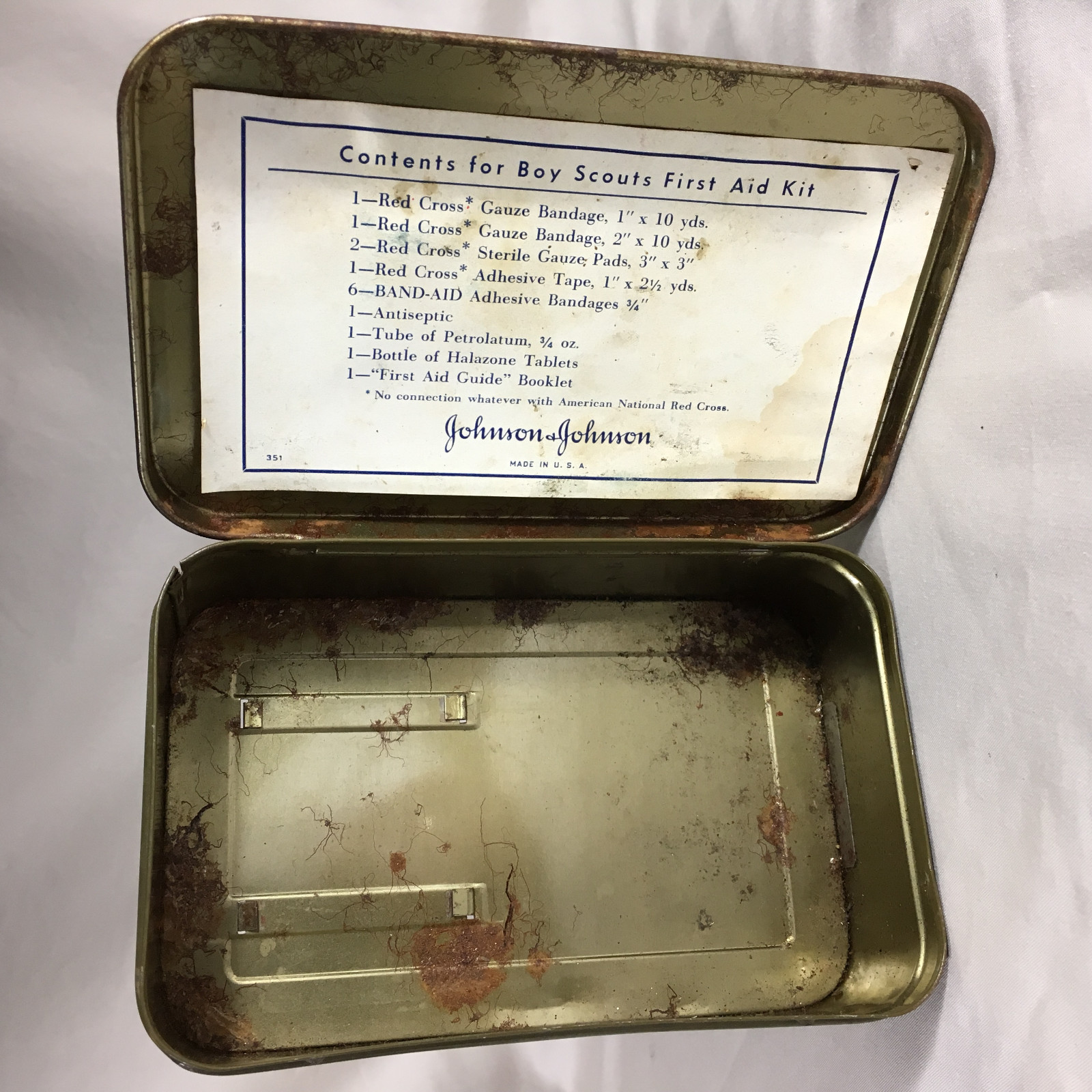 Vintage Boy Scouts of America First Aid for the Injured Book & BSA