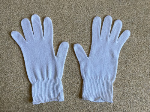 6 Paar Baumwollhandschuhe Gr. 7 weiß Trikot Handschuhe Reithandschuhe maximo OVP - Bild 8 von 9