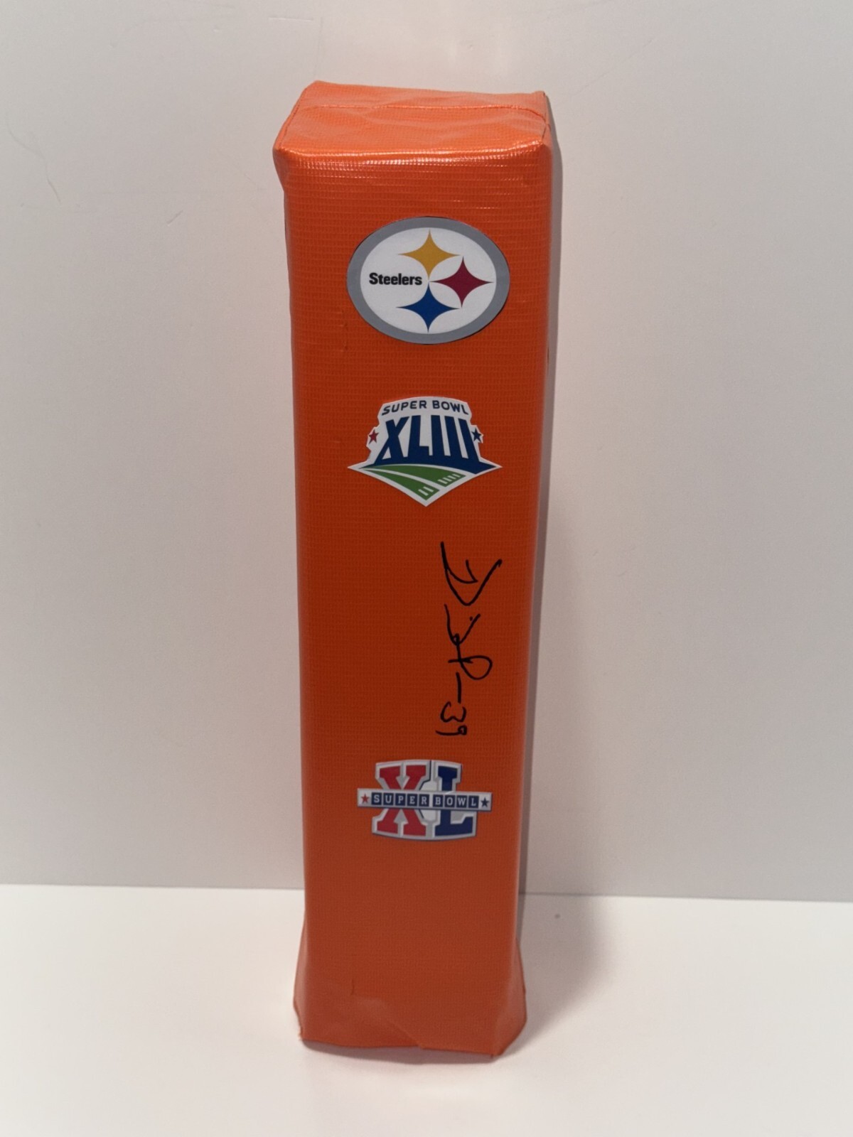 Casey Hampton Autographed Signed Pittsburgh Steelers WILLIE PARKER TOUCHDOWN PYLON SUPER BOWL JSA COA 