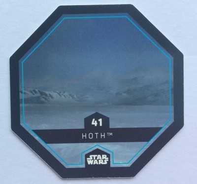 STAR WARS Token 41 HOTH Planet Cosmic Shells E.Leclerc Collector Image