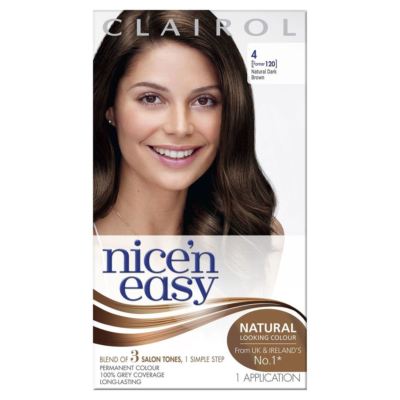 Clairol Nice 'N Easy 120 Dark Brown Permanent Colour Blend Technology Hair Dye