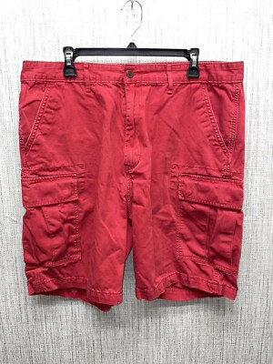 Levi Strauss Two Horse Brand Red Cargo Shorts Mens Size