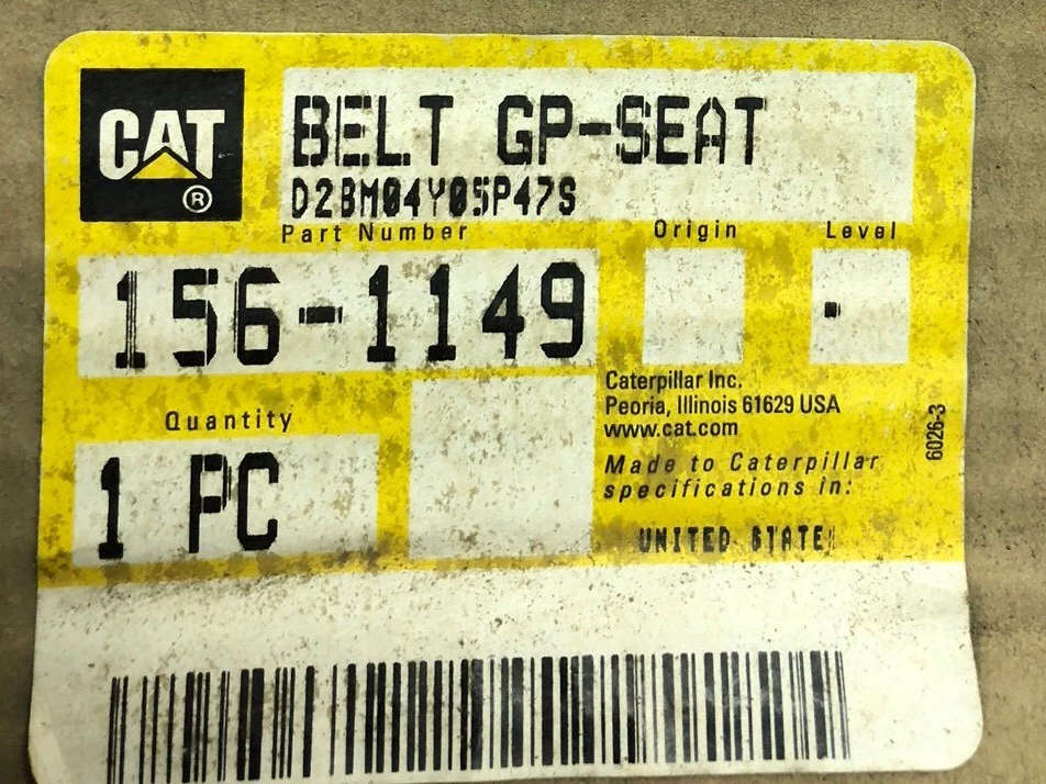 Conjunto de correa Caterpillar (Cat) 156-1149 o 1561149 Foto 3 de 4