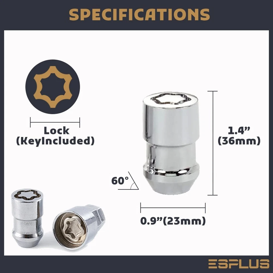 20 piezas bloqueo de rueda Honda M12x1.5 cromo apto para Accord/BR-V/Civic/CR-V/CR-Z/HR-V, etc. Foto 3 de 4