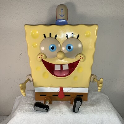 SpongeBob SquarePants Vintage Talking Cookie & Candy Jar 2003 Nickelodeon Works