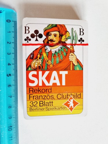 Carte Da Gioco Barre Brau Bier Skat Vintage Original Playing Cards New - Foto 3